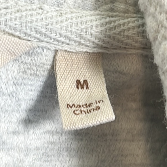 Soft Surroundings Jacket Women's Size M Cream & Gray Embossed Ribbon Tie Front - Picture 5 of 14